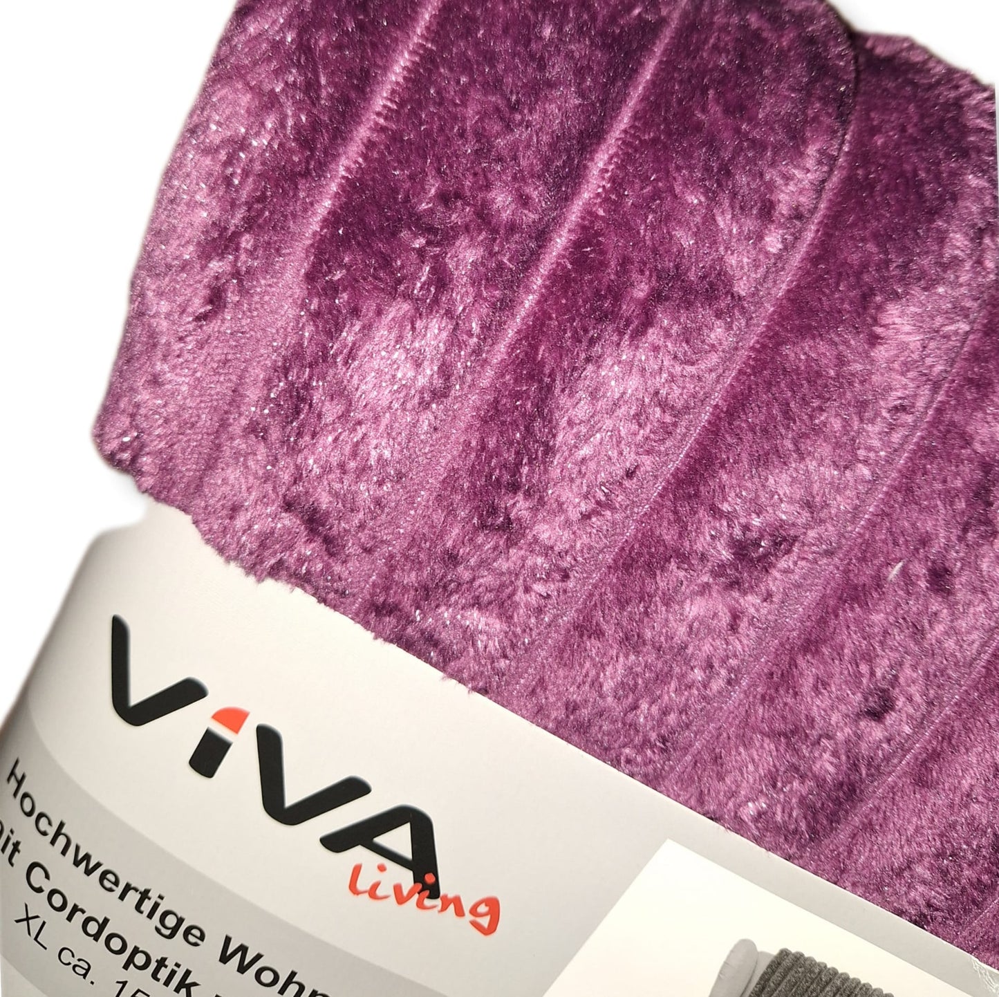 Cord look deken/plaid Bes met Glitter van Viva Living