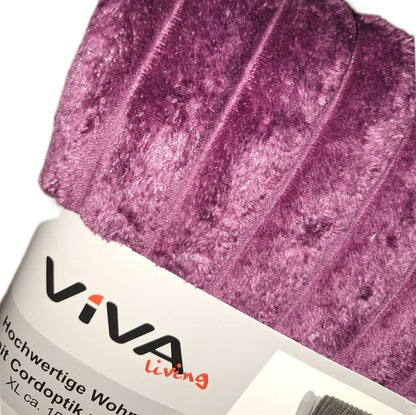 Cord look deken/plaid Bes met Glitter van Viva Living